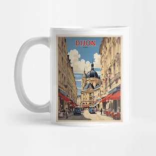 Dijon France Vintage Poster Tourism Mug